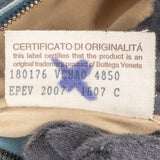 Bottega Veneta Blue Intrecciato Leather Handbag