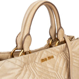 Miu Miu Quilted Lambskin City Handbag