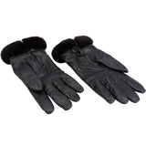 Hermès Lambskin Mink Fur Princess Padlock Kelly Gloves