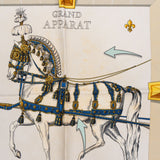 Hermès Classic "Grand Appart" Silk Carre 90 Scarf Tuch