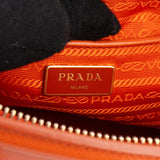 Prada Orange Saffiano Leather Satchel Galleria Handbag