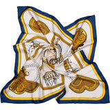 Hermès Classic "Grand Appart" Silk Carre 90 Scarf Tuch