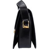 Celine Black Calfskin Triomphe Shoulder Bag