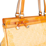 Gucci GG Patent Leather Monogram Handbag