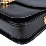 Celine Black Calfskin Triomphe Shoulder Bag