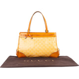 Gucci GG Patent Leather Monogram Handbag