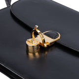 Celine Black Calfskin Triomphe Shoulder Bag