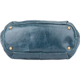 Prada Blue Leather City Handbag