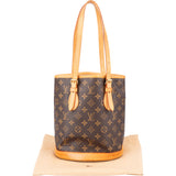 Louis Vuitton Canvas Monogram Bucket Bag PM Handbag