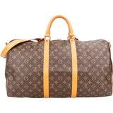 Louis Vuitton Canvas Monogram Keepall 50 Bandouliere