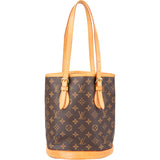 Louis Vuitton Canvas Monogram Bucket Bag PM Handbag
