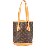 Louis Vuitton Canvas Monogram Bucket Bag PM Handbag