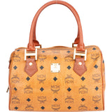 MCM Visetos Monogram Mini Boston Handbag