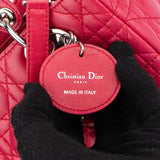 Christian Dior Pink Leather Lady Dior Handbag