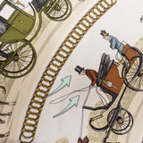 Hermès Classic "La Promenada De Longchamps" Silk Carre 90 Scarf Tuch