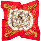 Hermès Classic "La Promenada De Longchamps" Silk Carre 90 Scarf Tuch