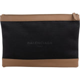 Balenciaga Canvas & Leather City Clutch