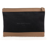 Balenciaga Canvas & Leather City Clutch