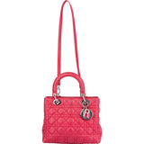 Christian Dior Pink Leather Lady Dior Handbag