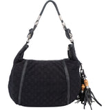 Gucci GG Monogram Bamboo Hobo Bag