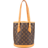 Louis Vuitton Canvas Monogram Bucket Bag PM Handbag