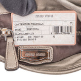 Miu Miu Quilted Leather City Handbag