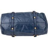 Miu Miu Blue Leather City Handbag