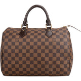 Louis Vuitton Damier Ebene Monogram Speedy 30 Handbag