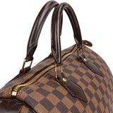 Louis Vuitton Damier Ebene Monogram Speedy 30 Handbag