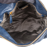 Miu Miu Blue Leather City Handbag