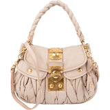 Miu Miu Quilted Leather City Handbag