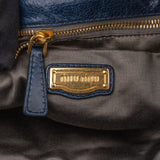 Miu Miu Blue Leather City Handbag