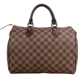 Louis Vuitton Damier Ebene Monogram Speedy 30 Handbag