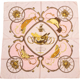 Hermès Classic "Springs" Silk Carre 90 Scarf Tuch