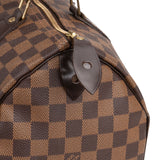 Louis Vuitton Damier Ebene Monogram Speedy 30 Handbag