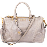 Miu Miu Grey Leather City Handbag