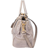 Miu Miu Grey Leather City Handbag