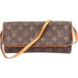 Louis Vuitton Canvas Monogram Twin Pochette Crossbody Bag