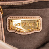 Miu Miu Quilted Leather City Handbag