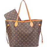 Louis Vuitton Canvas Monogram Neverfull MM Shopper Handbag
