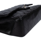 Chanel Quilted Lambskin Palladium Medium Double Flap Crossbody Bag