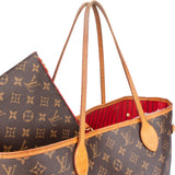 Louis Vuitton Canvas Monogram Neverfull MM Shopper Handbag