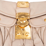 Miu Miu Quilted Leather City Handbag
