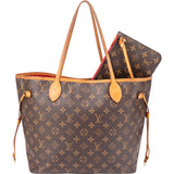 Louis Vuitton Canvas Monogram Neverfull MM Shopper Handbag