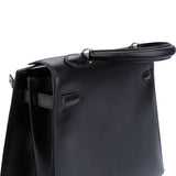 Hermès Noir Boxcalf Kelly 35 Handbag