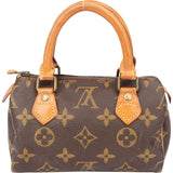 Louis Vuitton Canvas Monogram Mini Speedy Handbag