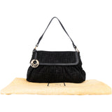 Fendi FF Suede Monogram Zucca Handbag