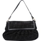 Fendi FF Suede Monogram Zucca Handbag