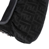 Fendi FF Suede Monogram Zucca Handbag