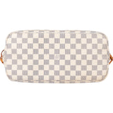 Louis Vuitton Damier Azur Monogram Neverfull MM Shopper Handbag